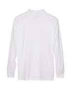 CORE365 88192 - Men's Pinnacle Performance Long Sleeve Pique Polo - White