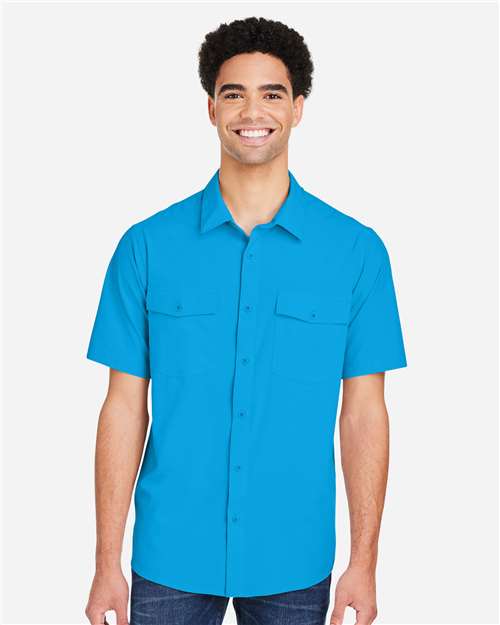 CORE365 CE510 - Men's Ultra UVP Marina Shirt - Electric Blue