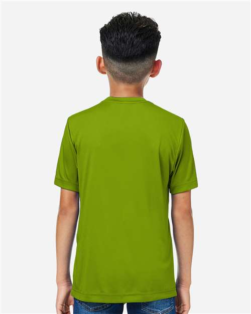CORE365 CE10Y - Youth Capital Performance T-Shirt - Acid Green