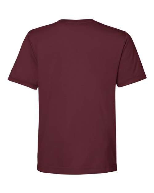 CORE365 CE10Y - Youth Capital Performance T-Shirt - Burgundy