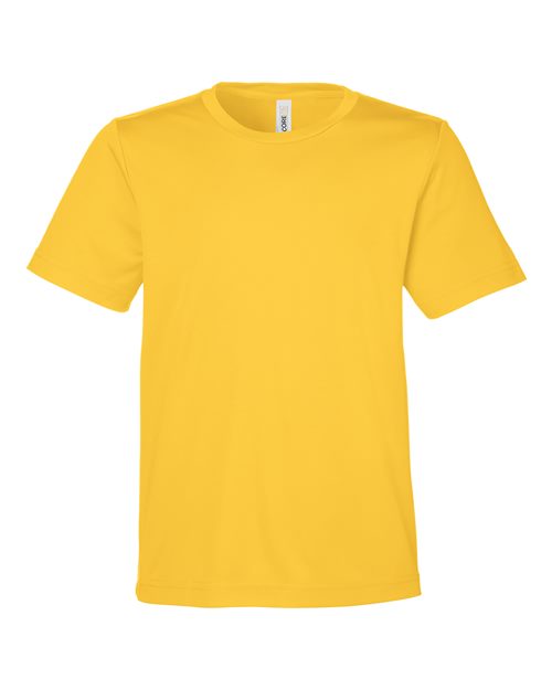 CORE365 CE10Y - Youth Capital Performance T-Shirt - Campus Gold
