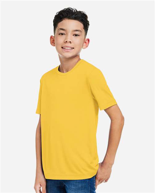 CORE365 CE10Y - Youth Capital Performance T-Shirt - Campus Gold