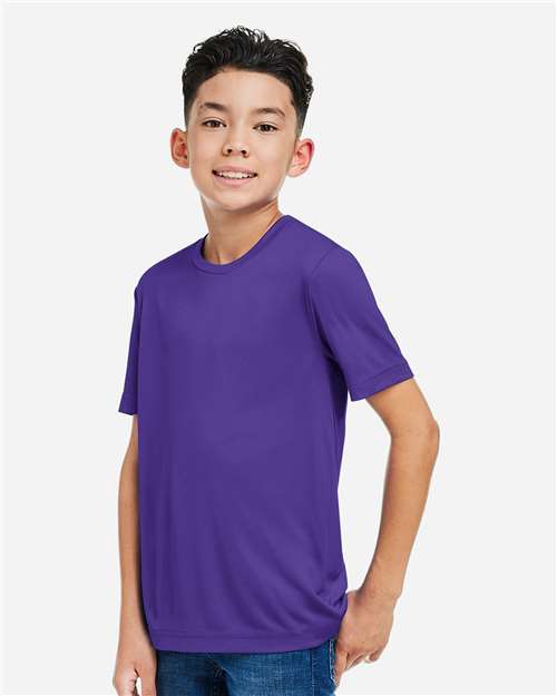 CORE365 CE10Y - Youth Capital Performance T-Shirt - Campus Purple