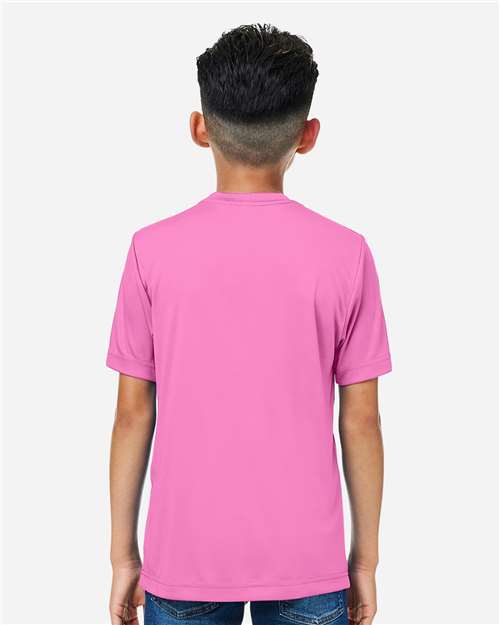 CORE365 CE10Y - Youth Capital Performance T-Shirt - Charity Pink