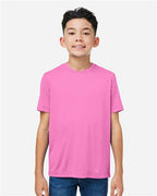 CORE365 CE10Y - Youth Capital Performance T-Shirt - Charity Pink
