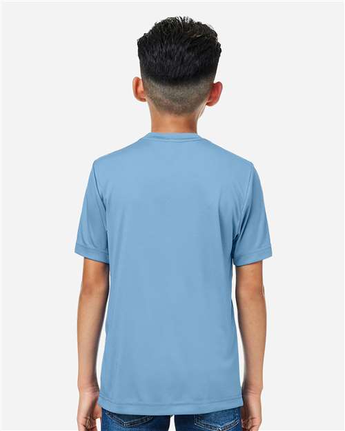 CORE365 CE10Y - Youth Capital Performance T-Shirt - Columbia Blue
