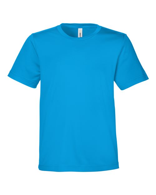 CORE365 CE10Y - Youth Capital Performance T-Shirt - Electric Blue