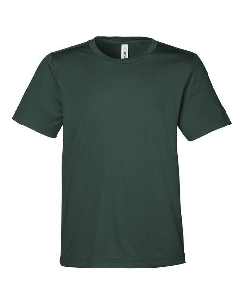 CORE365 CE10Y - Youth Capital Performance T-Shirt - Forest