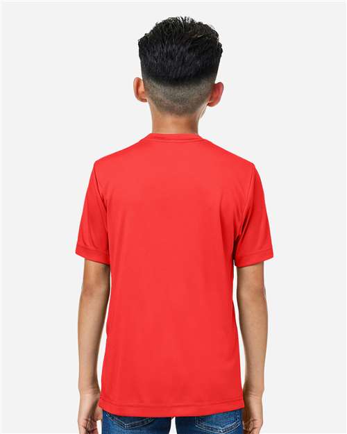 CORE365 CE10Y - Youth Capital Performance T-Shirt - Marina Red