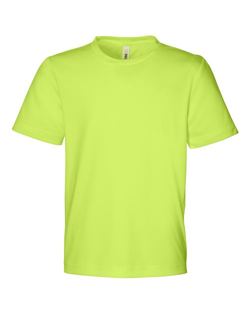 CORE365 CE10Y - Youth Capital Performance T-Shirt - Safety Yellow