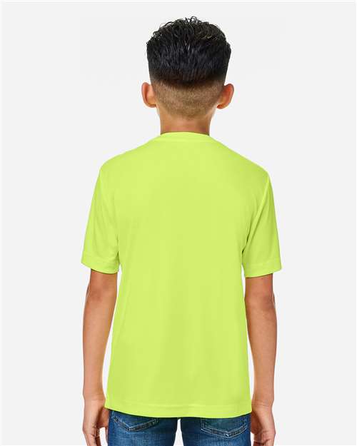CORE365 CE10Y - Youth Capital Performance T-Shirt - Safety Yellow