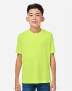 CORE365 CE10Y - Youth Capital Performance T-Shirt - Safety Yellow