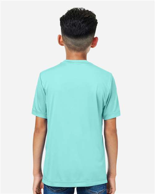 CORE365 CE10Y - Youth Capital Performance T-Shirt - Sea Glass