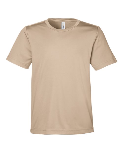 CORE365 CE10Y - Youth Capital Performance T-Shirt - Stone