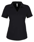CORE365 CE104W - Women's Market Snag Protect Mesh Polo - Black