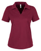 CORE365 CE104W - Women's Market Snag Protect Mesh Polo - Burgundy