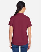 CORE365 CE104W - Women's Market Snag Protect Mesh Polo - Burgundy