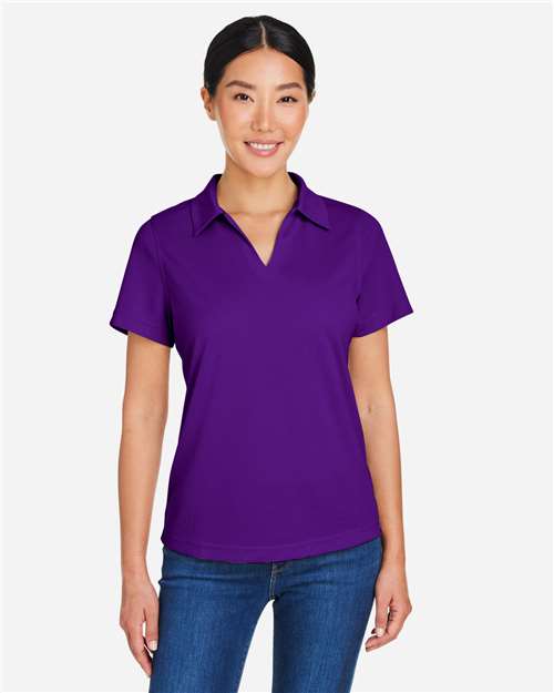 CORE365 CE104W - Women's Market Snag Protect Mesh Polo - Campus Purple