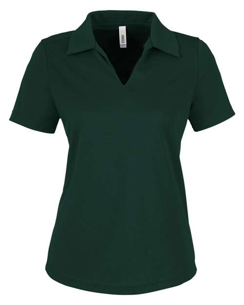 CORE365 CE104W - Women's Market Snag Protect Mesh Polo - Forest