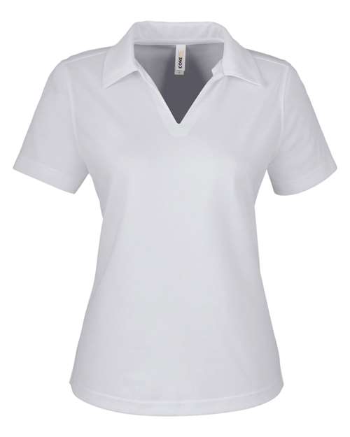 CORE365 CE104W - Women's Market Snag Protect Mesh Polo - Platinum