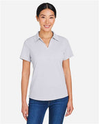 CORE365 CE104W - Women's Market Snag Protect Mesh Polo - Platinum