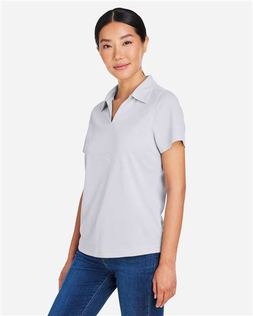 CORE365 CE104W - Women's Market Snag Protect Mesh Polo - Platinum