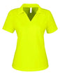 CORE365 CE104W - Women's Market Snag Protect Mesh Polo - Safety Yellow