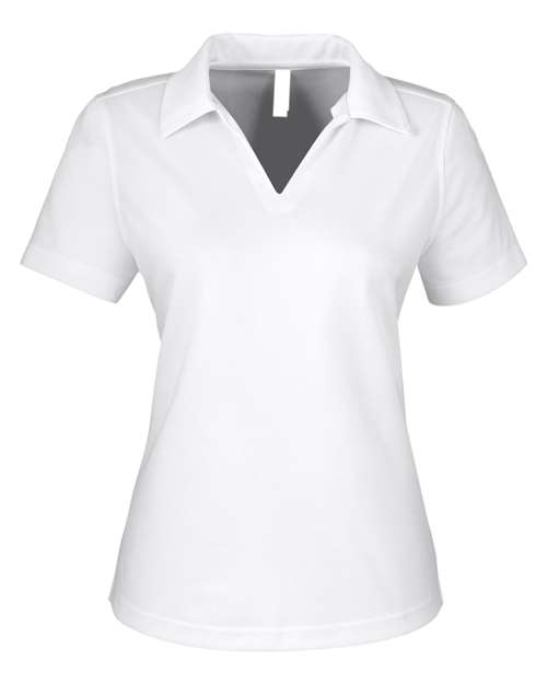 CORE365 CE104W - Women's Market Snag Protect Mesh Polo - White