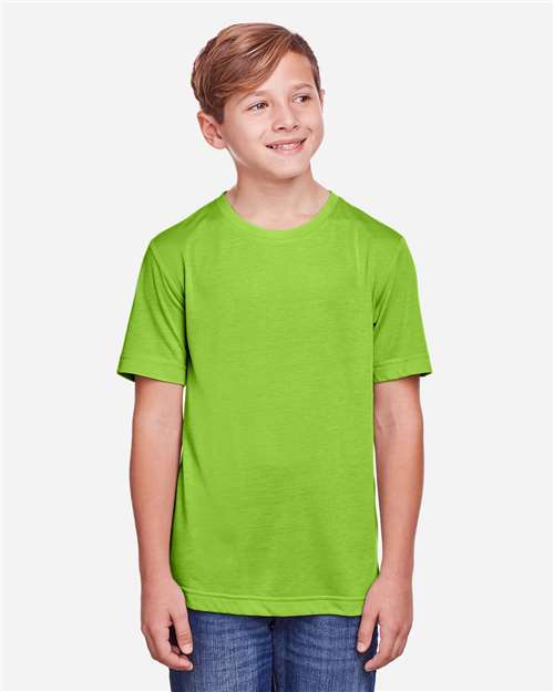 CORE365 CE111Y - Youth Fusion ChromaSoftTM Performance T-Shirt - Acid Green