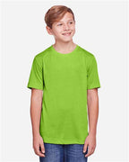 CORE365 CE111Y - Youth Fusion ChromaSoftTM Performance T-Shirt - Acid Green