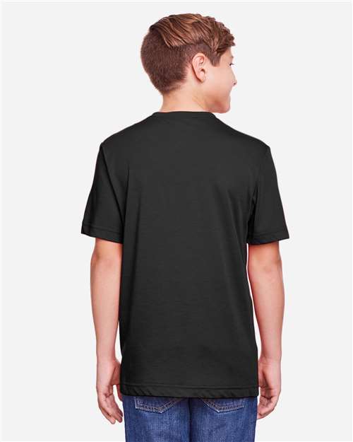 CORE365 CE111Y - Youth Fusion ChromaSoftTM Performance T-Shirt - Black