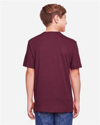 CORE365 CE111Y - Youth Fusion ChromaSoftTM Performance T-Shirt - Burgundy