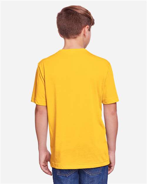 CORE365 CE111Y - Youth Fusion ChromaSoftTM Performance T-Shirt - Campus Gold