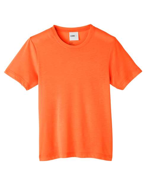 CORE365 CE111Y - Youth Fusion ChromaSoftTM Performance T-Shirt - Campus Orange