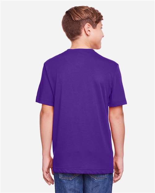 CORE365 CE111Y - Youth Fusion ChromaSoftTM Performance T-Shirt - Campus Purple