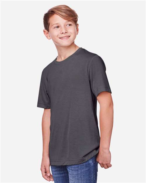 CORE365 CE111Y - Youth Fusion ChromaSoftTM Performance T-Shirt - Carbon