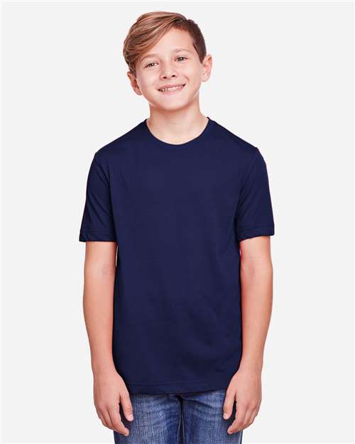 CORE365 CE111Y - Youth Fusion ChromaSoftTM Performance T-Shirt - Classic Navy