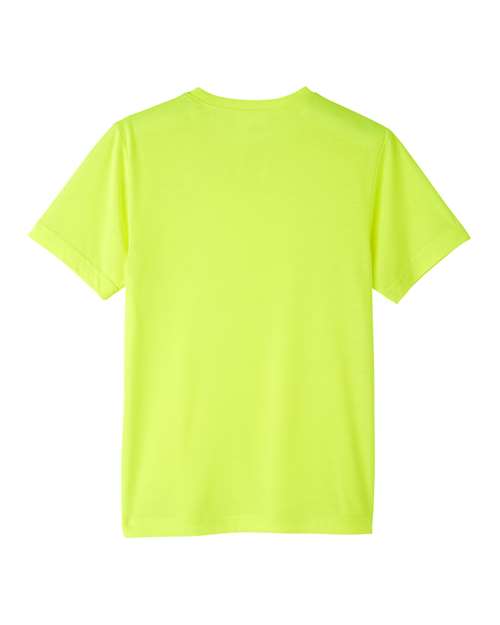 CORE365 CE111Y - Youth Fusion ChromaSoftTM Performance T-Shirt - Safety Yellow