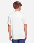 CORE365 CE111Y - Youth Fusion ChromaSoftTM Performance T-Shirt - White