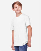 CORE365 CE111Y - Youth Fusion ChromaSoftTM Performance T-Shirt - White