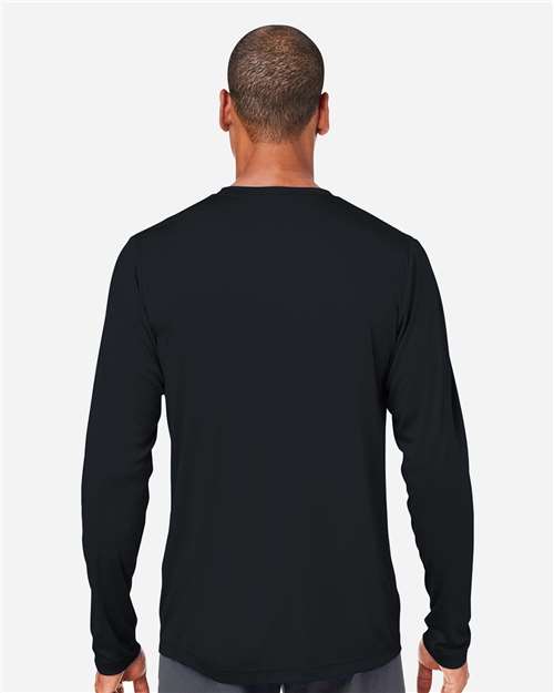 CORE365 CE10L - Unisex Capital Long Sleeve Performance T-Shirt - Black