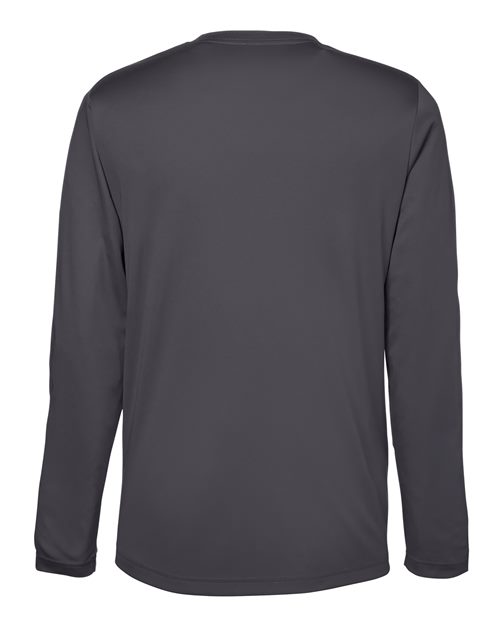 CORE365 CE10L - Unisex Capital Long Sleeve Performance T-Shirt - Carbon