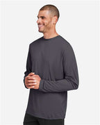 CORE365 CE10L - Unisex Capital Long Sleeve Performance T-Shirt - Carbon