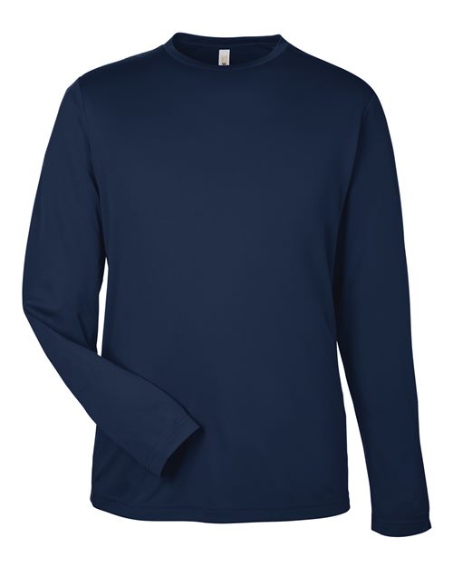 CORE365 CE10L - Unisex Capital Long Sleeve Performance T-Shirt - Classic Navy