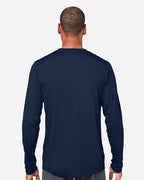 CORE365 CE10L - Unisex Capital Long Sleeve Performance T-Shirt - Classic Navy
