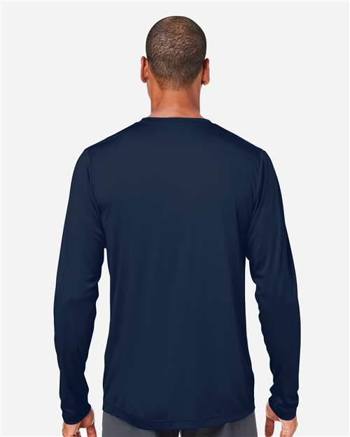 CORE365 CE10L - Unisex Capital Long Sleeve Performance T-Shirt - Classic Navy