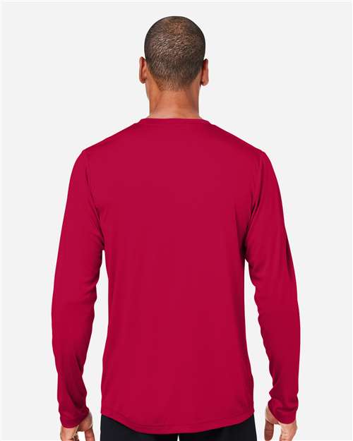 CORE365 CE10L - Unisex Capital Long Sleeve Performance T-Shirt - Classic Red