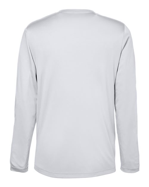 CORE365 CE10L - Unisex Capital Long Sleeve Performance T-Shirt - Platinum