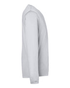 CORE365 CE10L - Unisex Capital Long Sleeve Performance T-Shirt - Platinum