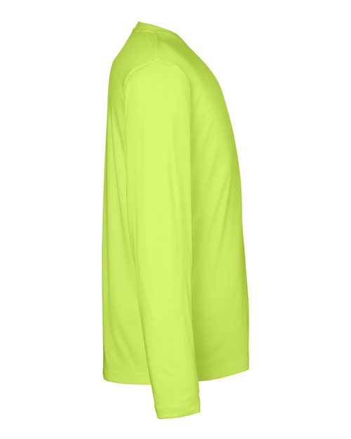 CORE365 CE10L - Unisex Capital Long Sleeve Performance T-Shirt - Safety Yellow